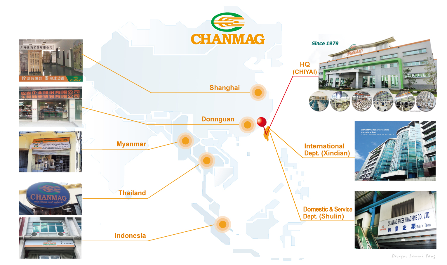 Worldwide Map CHANMAG Global Operation