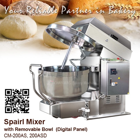Spiral-Mixer_CM-200AS CM-200ASD CHANMAG Bakery Machine