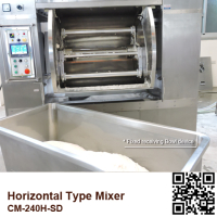 CM-240H-SD_Horizontal Mixer_Fixed receiving Bowl device